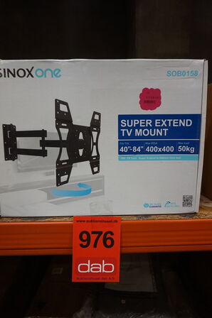 Sinox One TV vægbeslag - 40"-84" - Sort 50 kg 84" 100 x 100 mm 