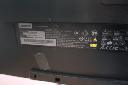  Computerskærm mlfg. Tastur & mus THINKVISION/LENOVO Model: T27q-20/ C19270QTO