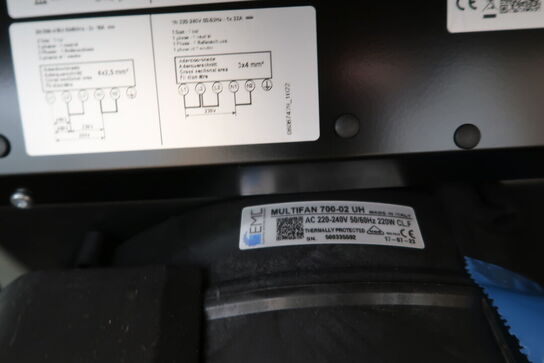 Kogeplade m. indbygget emhætte ASKO Model: MULTIFAN 700-02 UH 