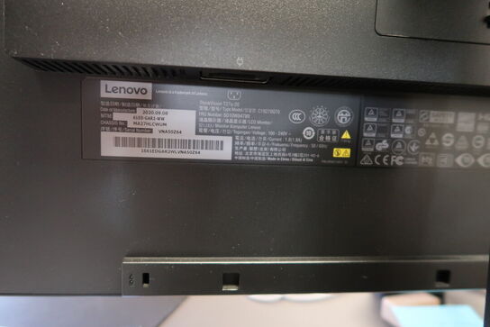 2 stk. Computerskærme mlfg. Tastur & mus THINKVISION/LOGI Model: C19270QTO