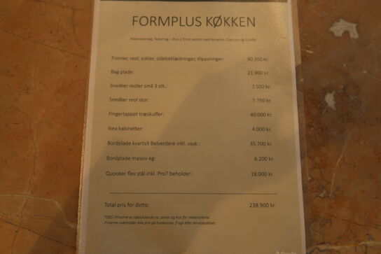 Køkkenvæg/element FORM PLUS+