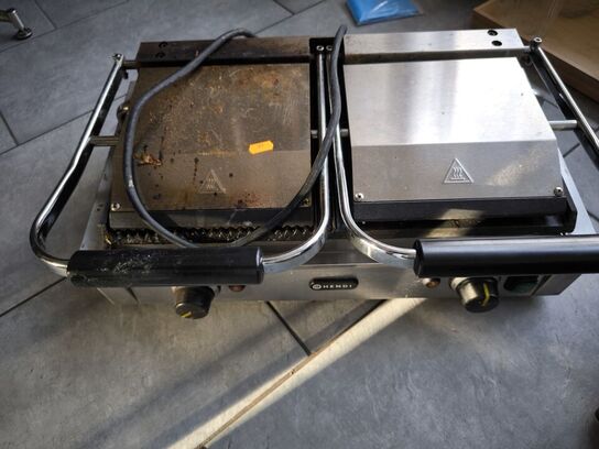 Dobbelt panini grill HENDI