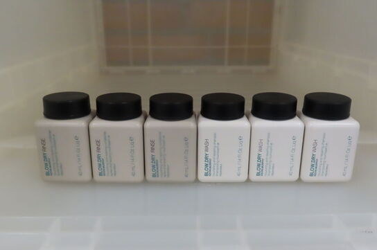 3 stk. rejseshampoo samt 3 stk. rejsebalsam KEVIN MURPHY