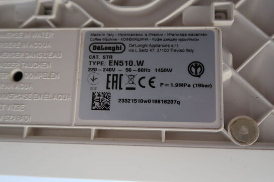 Espressomaskine NESPRESSO DeLonghi EN510.W