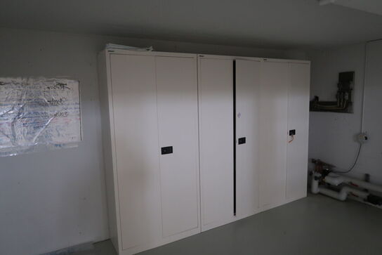 3 stk. stålskabe BISLEY uden indhold