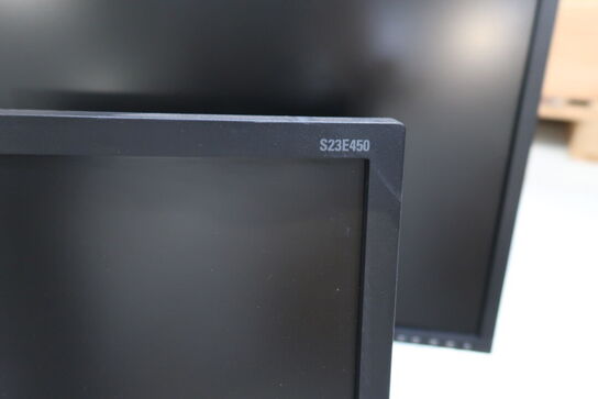 2 stk. computerskærme SAMSUNG S23E450