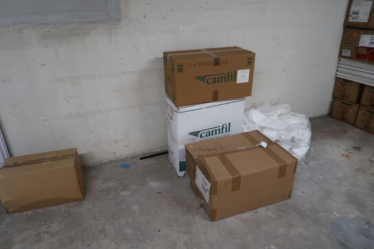 Div. Filtre CAMFIL, rødtape TESA, sleeve covers LIFEGUARD m.m.