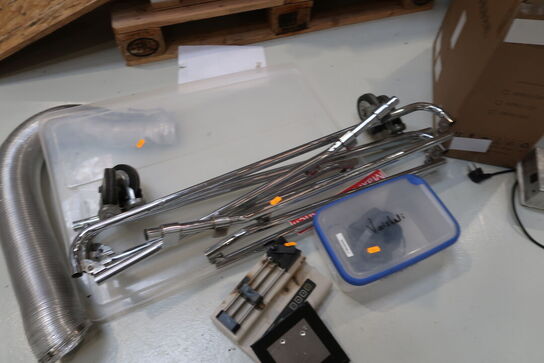 Stativ, friskluftmaske m.m.