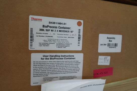 Single-Use Fermentor BioProcess Container THERMO SCIENTIFIC 300L SUF W/2