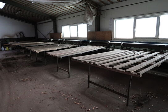 Transportbånd med div. Arbejdsborde