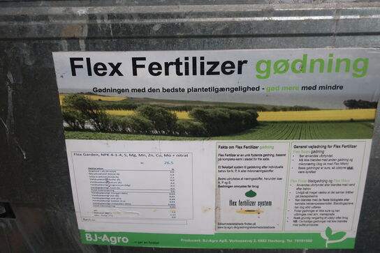 3 stk. 1000 L tanke med gødning BJ AGRO Flex Fertilizer gødning