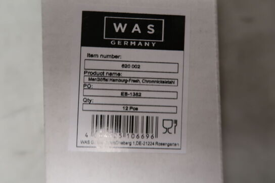 24 stk. Spiseske mat sort L205mm