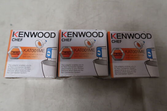 3 stk. Adaptor Kenwood