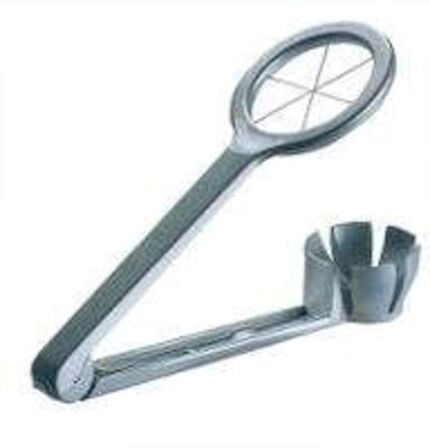 5 stk. Æggedeler lakeret aluminium både Westmark