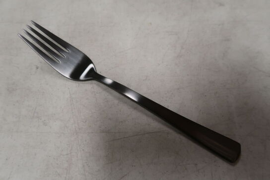 36 stk. Spisegaffel mat sort L200 mm