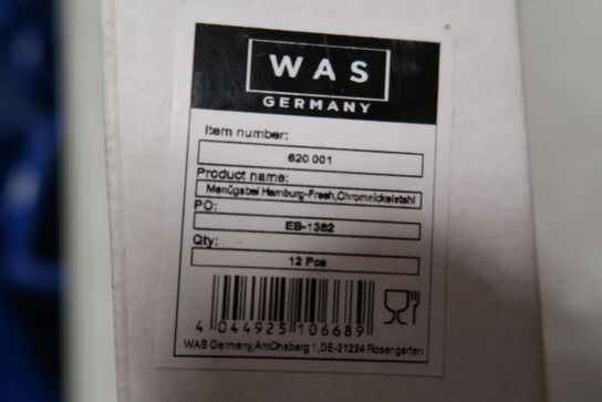 24 stk. Spisegaffel mat sort L200 mm