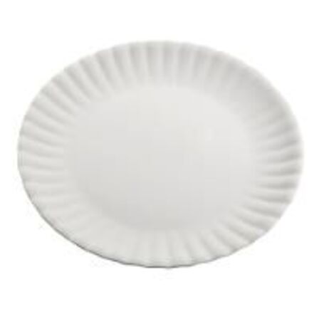 9 stk. Fad hvid mat diam 400 mm Melamin