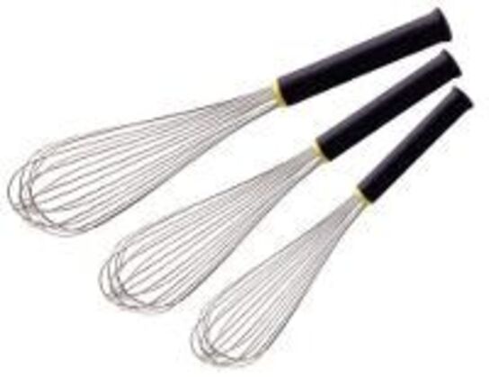 3 stk. Piskeris L350 mm rustfri stål varmefast plast håndtag