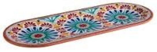 9 stk. Fad melamin oval B380 x D155 x H20 mm Arabesque