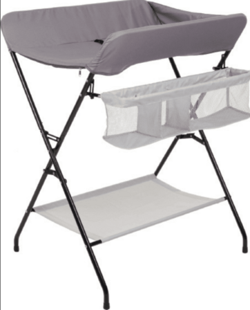 Puslestativ Gråt Sort Stel Basson Baby 