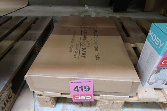 Puslestativ Gråt Sort Stel Basson Baby 