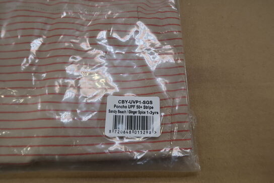 2 stk. Cloby UV Poncho – Sandy Beach/Ginger Spice – 3-5 år