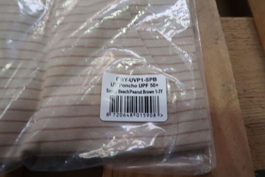 2 stk. Cloby UV Poncho – Sandy Beach/Peanut Spice – 1-3 år