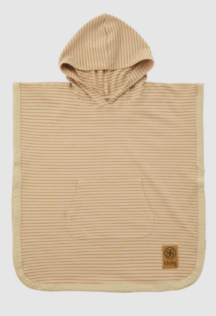 1 stk. Cloby UV Poncho – Sandy Beach/Ginger Spice – 3-5 år