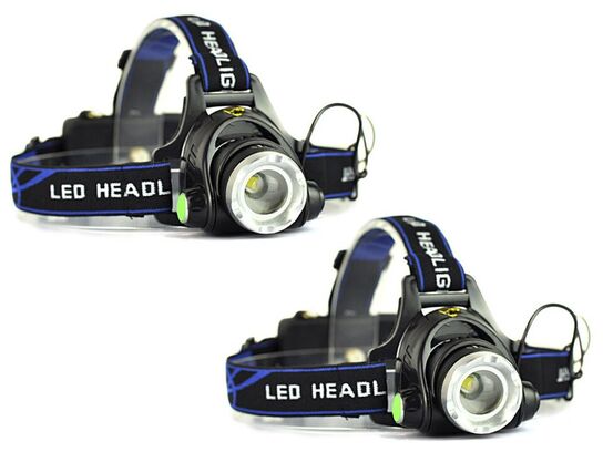 2 stk. Rav-pandelygte med kraftigt UV LED-lys.