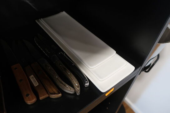 3 stk. fade samt 6 stk. knive 