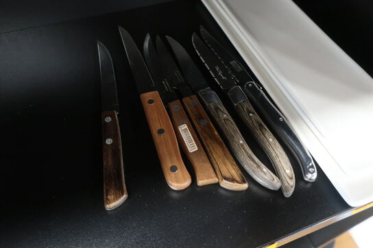 3 stk. fade samt 6 stk. knive 