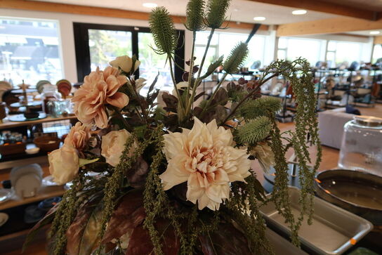 Vase samt div. Planter