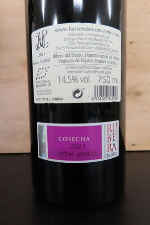 2 fl. Rødvin HACIENDA MONASTERIO 750ml.