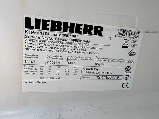 Køle/fryseskab LIEBHERR