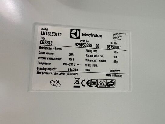 Køle/fryseskab ELECTROLUX Grå