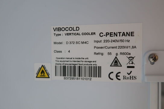 Display Køleskab, Vibocold D 372 SC M4C