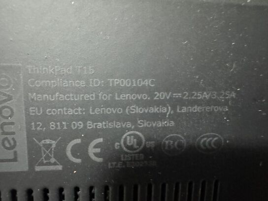 Laptop, LENOVO Thinkpad T15