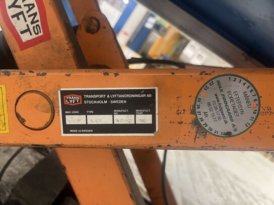 Hævesænkebord TRANS LYFT TL-1000 - max 1000 kg