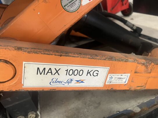 Hævesænkebord EDMO-LIFT på saksestel - max 1000 kg