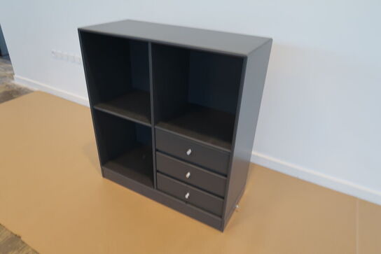 Montana reol med 3 skuffer + sokkel  MOMSFRI