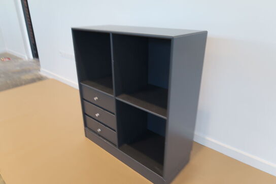 Montana reol med 3 skuffer + sokkel  MOMSFRI