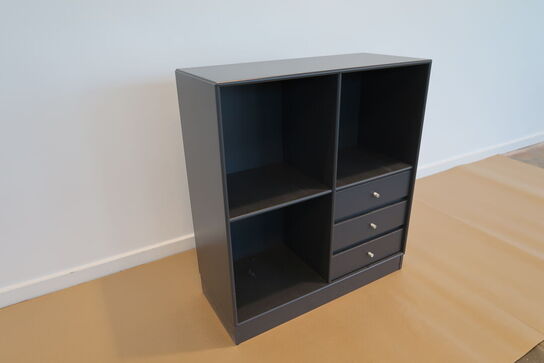 Montana reol med 3 skuffer + sokkel  MOMSFRI