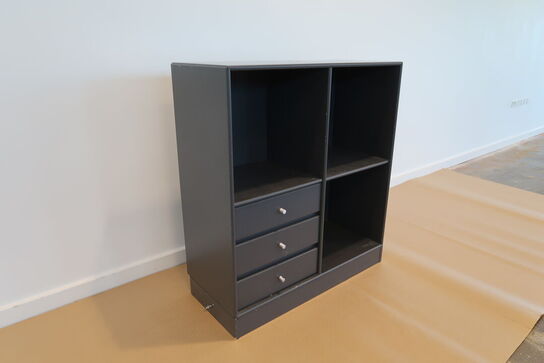 Montana reol med 3 skuffer + sokkel  MOMSFRI