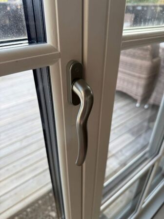 Dobbelt terassedør, Krone vinduer Træ/alu MOMSFRI