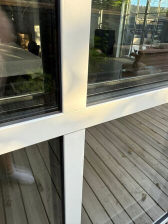 Dobbelt terassedør, Krone vinduer Træ/alu MOMSFRI