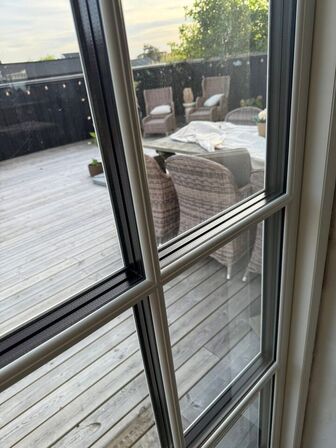 Dobbelt terassedør, Krone vinduer Træ/alu MOMSFRI