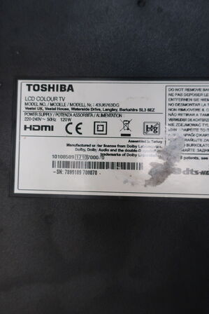Fjernsyn TOSHIBA 43U6763DG