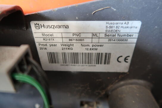 Plænetraktor HUSQVARNA R 215TX - Årgang 2014 (momsfri)