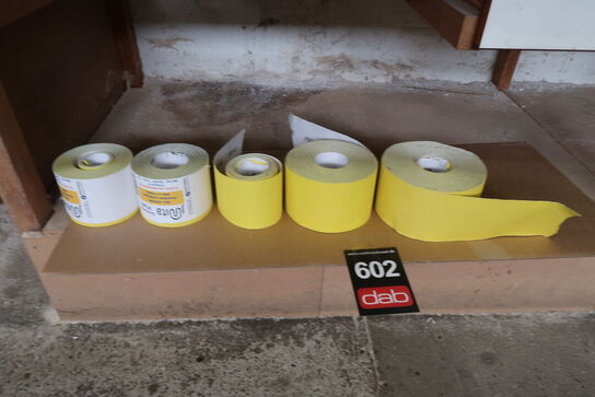 5 ruller sandpapir MOMSFRI