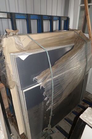 4 stk. Vinduespartier, Plast - Ubrugt (Uden glas)